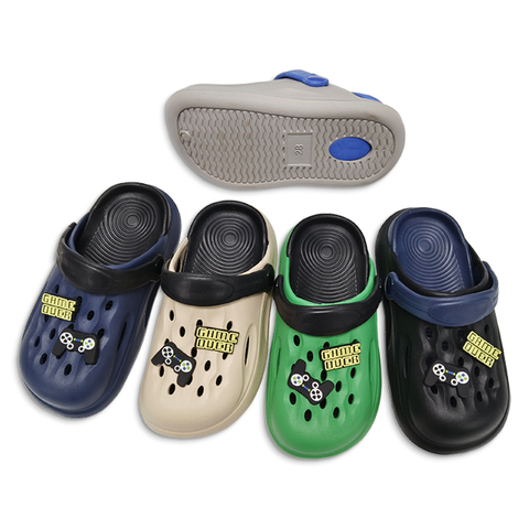 Kid’s EVA Sandals Children Beach Clogs Shoes with Multiple Shoe Upper Accessories for Kids Boys Girls