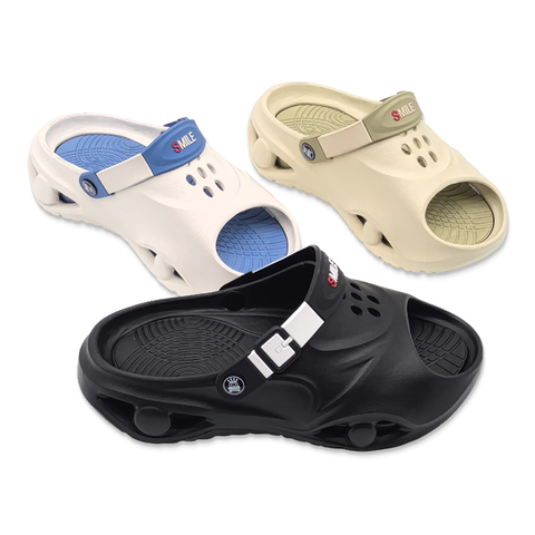 Men's EVA Beach Sandals Outdoor Shoes with Platform Style Soft-soled Summer Garden Shoes