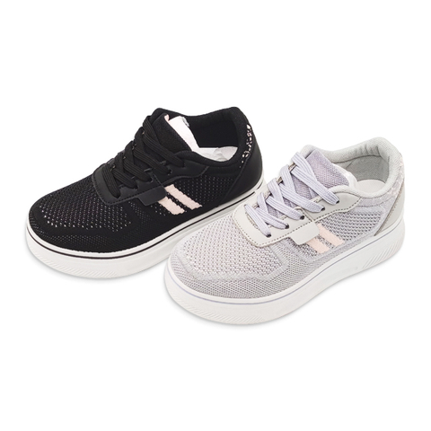 Kids Injection Shoes Knitted Outdoor Breathable Shoes Casual Sports Thick Soled Shoes