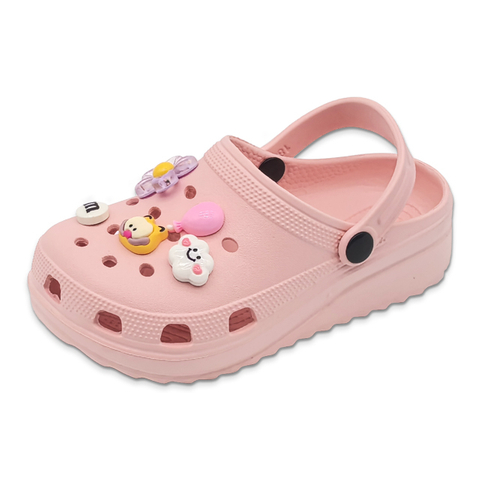 Kid's EVA Fashion Sandal Cute Beach Garden Shoes Solid Color Sole Waterproof Garden Shoes