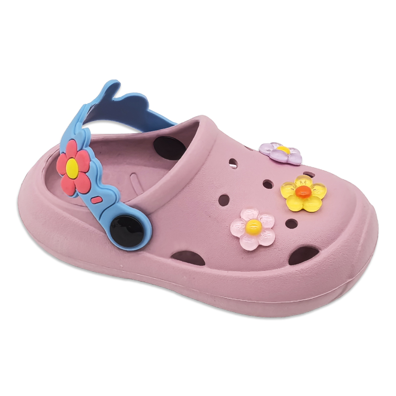 Children's EVA Shoes Comfortable Non-slip with Flowers Decoration Sandals for Girls Ashion Cute Kids Sandals