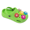 kid's EVA clog shoes cute clogs shoes for girls Non-Slip outdoor Shoes with Flower decoration