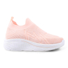 Women's Knit Upper Casual Shoes with PVC Injection Outsole Solid Color Thick Soled Shoes