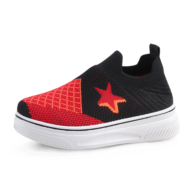 Children's Stripe Fly Knit Shoes Kids Sports Shoes Causal Breathable Shoes