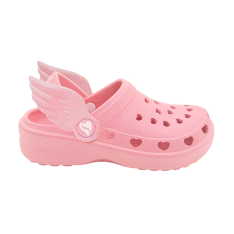 Women’s Slippers EVA Shoes Heart-shaped Hole Garden Shoes Decorate with Wings Cute And Fashionable