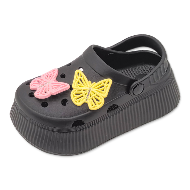 EVA Casual Shoes for Kids Lightweight Thick Bottomed Summer Beach Sandals With Butterfly Decoration