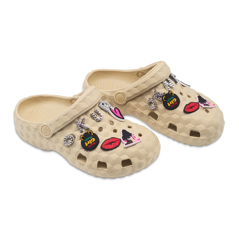 Women's EVA Shoes Solid Color Trendy Letter Decorated Slippers