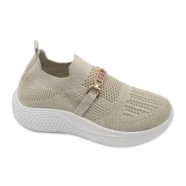 Children's Injection Shoes Flying Knitted Mesh Girls Casual Walking Shoes