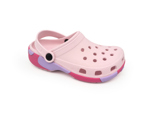 Children's EVA Solid & Color-Block Waterproof Clog Slippers