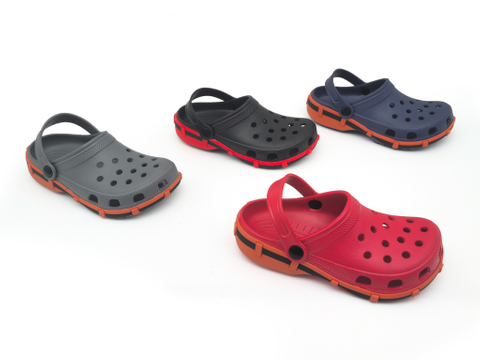 Children's EVA Solid & Color-Block Waterproof Clog Slippers