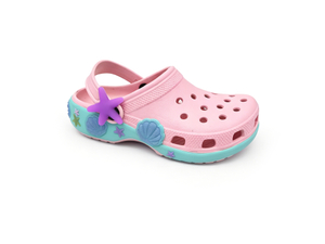 Children's EVA Solid Color Waterproof Cartoon Starfish Shell Clog Slippers
